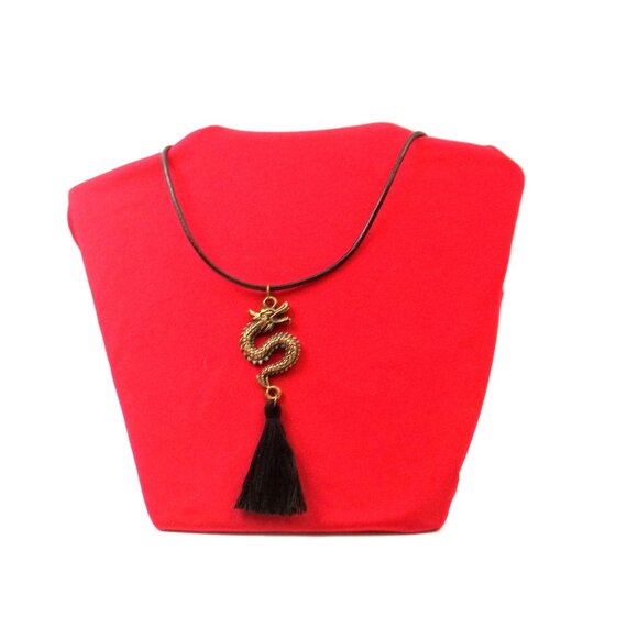 Handcrafted Asian Dragon Necklace - Picture 2 of 6